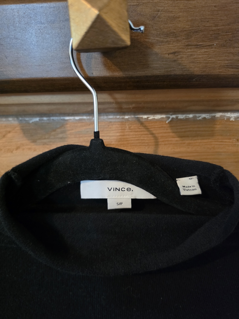 Vince Black Turtleneck Knit